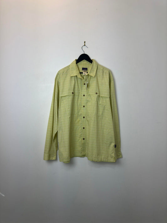 Patagonia x Yellow Checkered Long Sleeve Button Up - XL