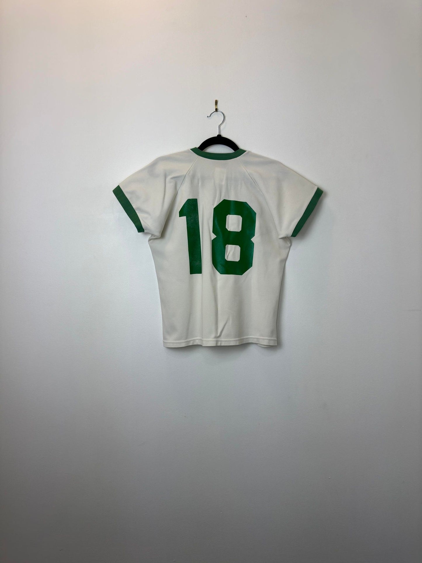 VTG x 80s x Olympic Decathlon  x Keefe Cubs  x Green Ringer Tee - M