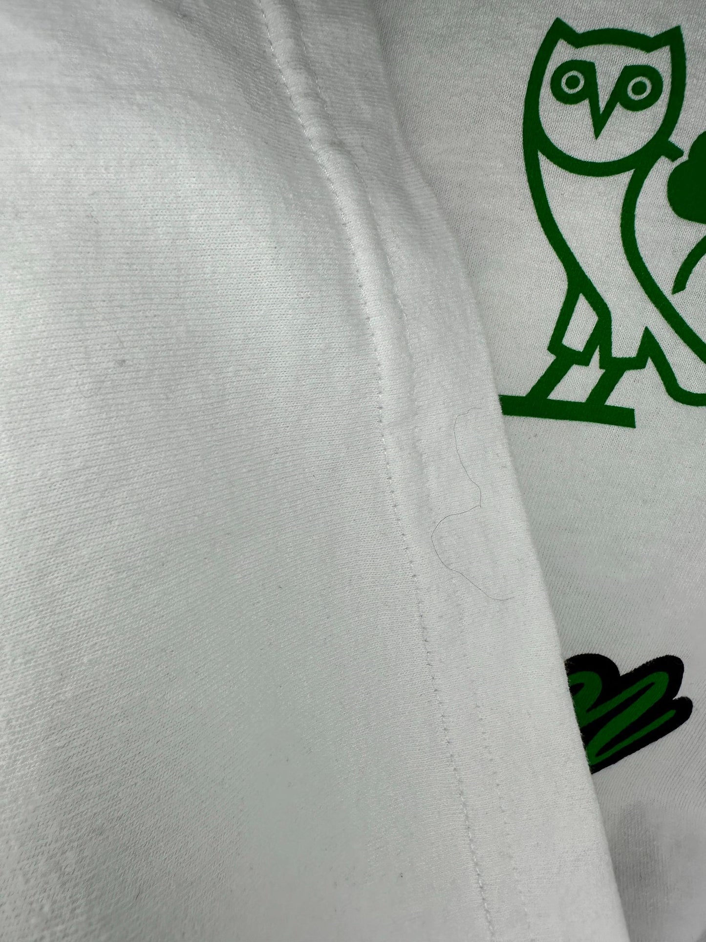 OVO x NBA x Boston Celtics x White Long Sleeve Tee - XXL