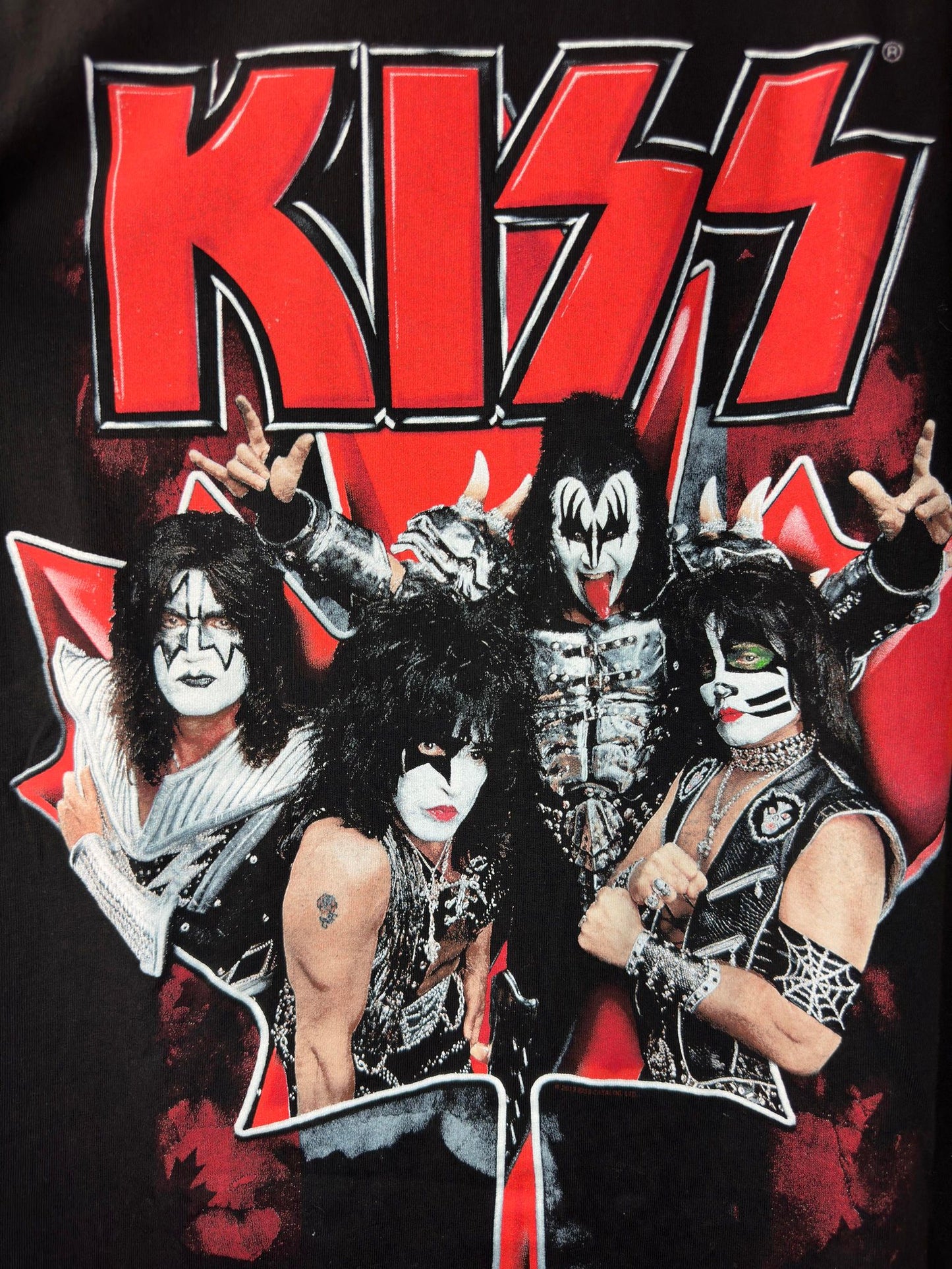 MODERN x Alstyle Apparel x KISS x 2013 Kiss Invades Canada x Black Graphic Tour Tee - L