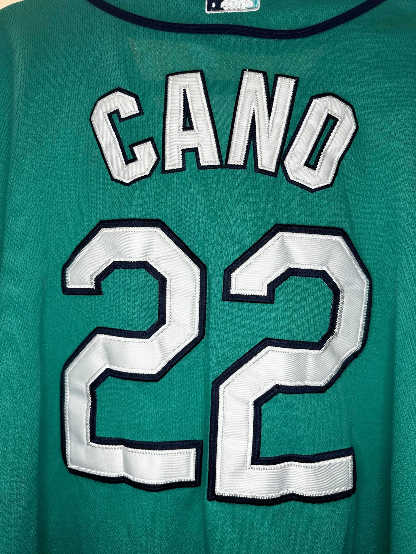 VTG x Majestic x MLB x Seattle Mariners x Robinson Cano x Teal Baseball Jersey - 50 (L/XL)