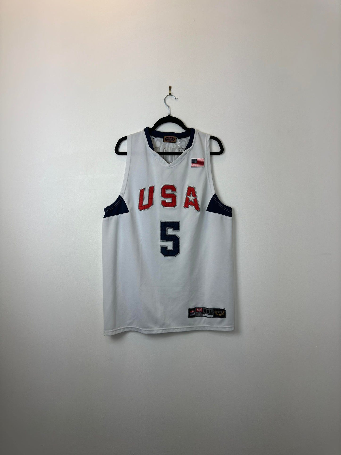 Hoops x Olympics x USA National Team x Jason KIDD x Team USA White Basketball Jersey - XXL (Fits Like M/L)