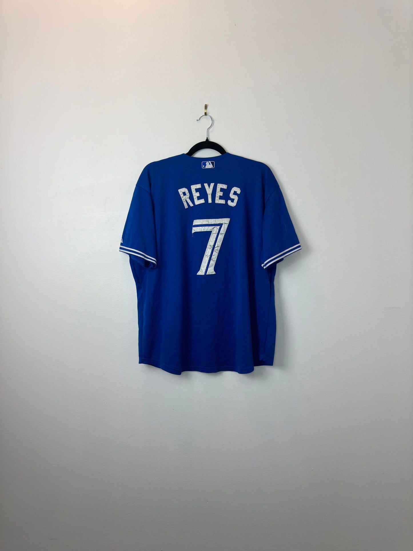 VTG x Majestic x MLB x Toronto Blue Jays x Jose Reyes x Blue Baseball Jersey - 50 (L/XL)