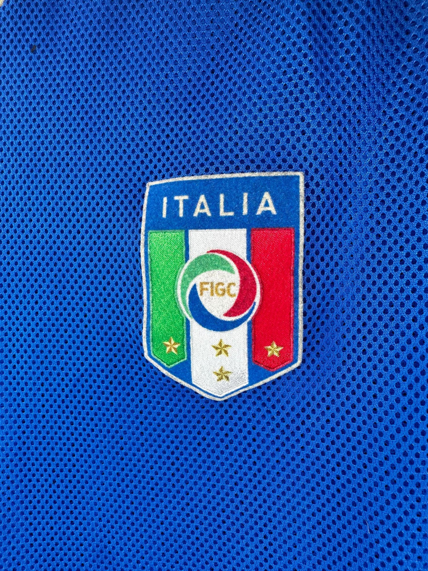 Puma x Italia National Football Team x  Federazione Italiana Giuoco Calcio x Blue Soccer Football Kit Jersey - L (Faded Tag)