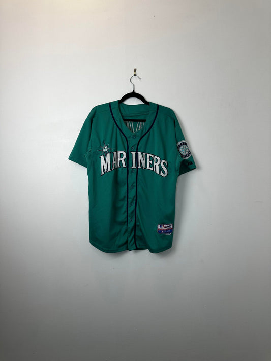 VTG x Majestic x MLB x Seattle Mariners x Robinson Cano x Teal Baseball Jersey - 50 (L/XL)