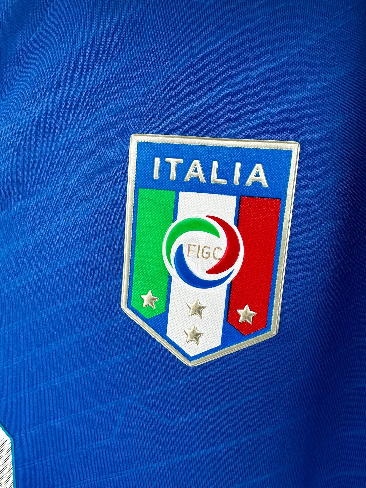 Puma x Italia National Football Team x Andrea Pirlo x Federazione Italiana Giuoco Calcio x Blue Soccer Football Kit Jersey - L (Faded Tag)