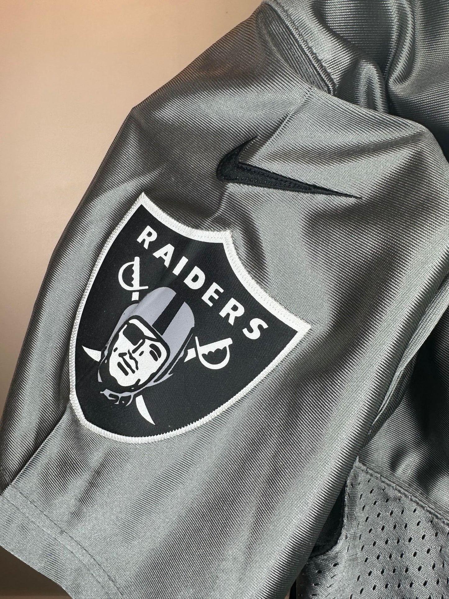 Nike x NFL x Oakland Raiders x Darren McFadden x Grey Football Jersey - 48 (L/XL)