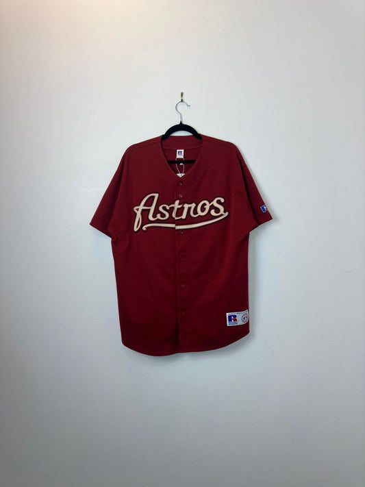 VTG x MLB x Russell Athletic x Huston ASTROS x Maroon Baseball Jersey - L