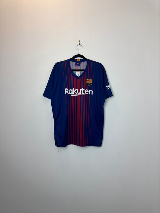 FC Barcelona x Rakuten x UNICEF x Lionel Messi x Red Blue Soccer Football Kit Jersey - XL