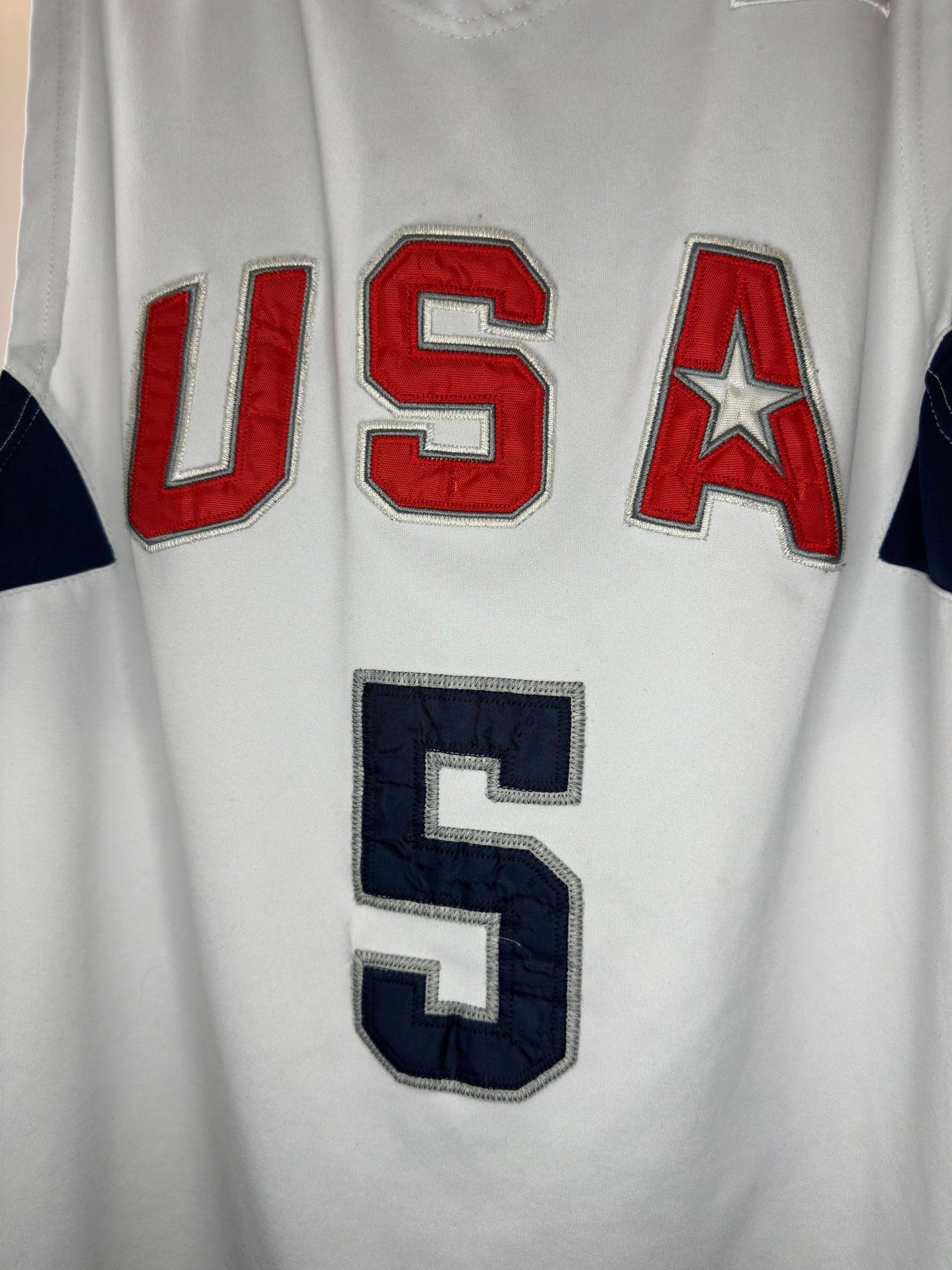 Hoops x Olympics x USA National Team x Jason KIDD x Team USA White Basketball Jersey - XXL (Fits Like M/L)