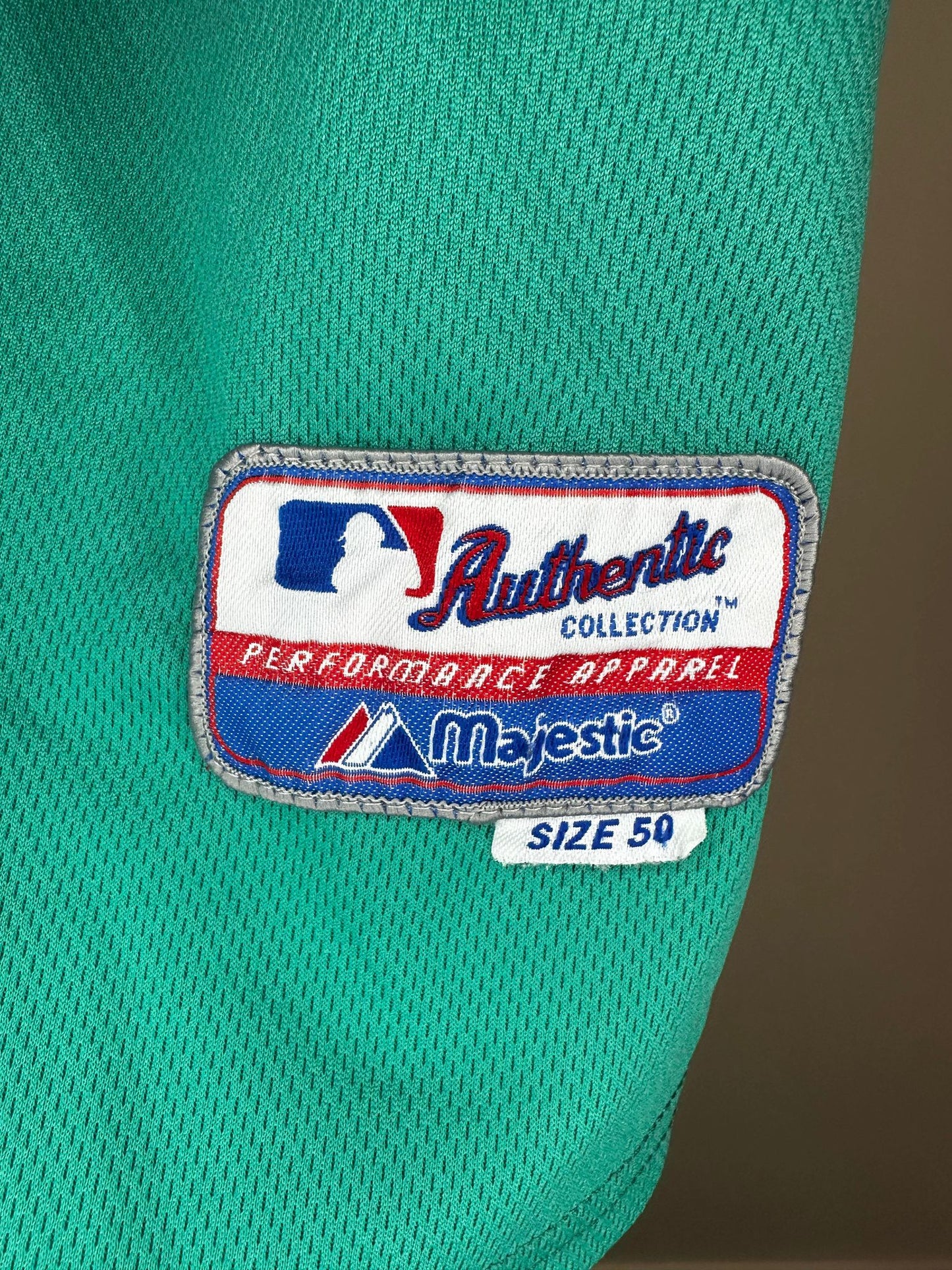 VTG x Majestic x MLB x Seattle Mariners x Robinson Cano x Teal Baseball Jersey - 50 (L/XL)