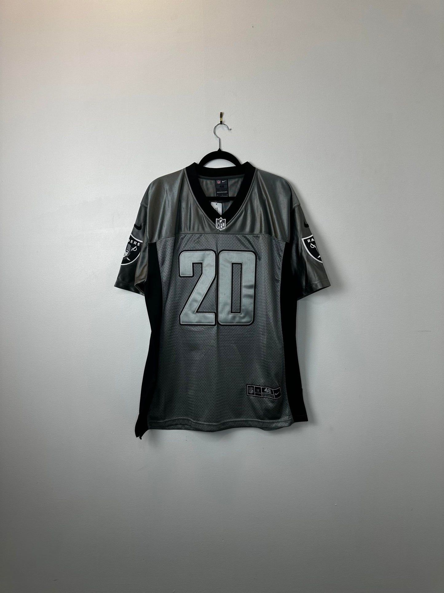 Nike x NFL x Oakland Raiders x Darren McFadden x Grey Football Jersey - 48 (L/XL)