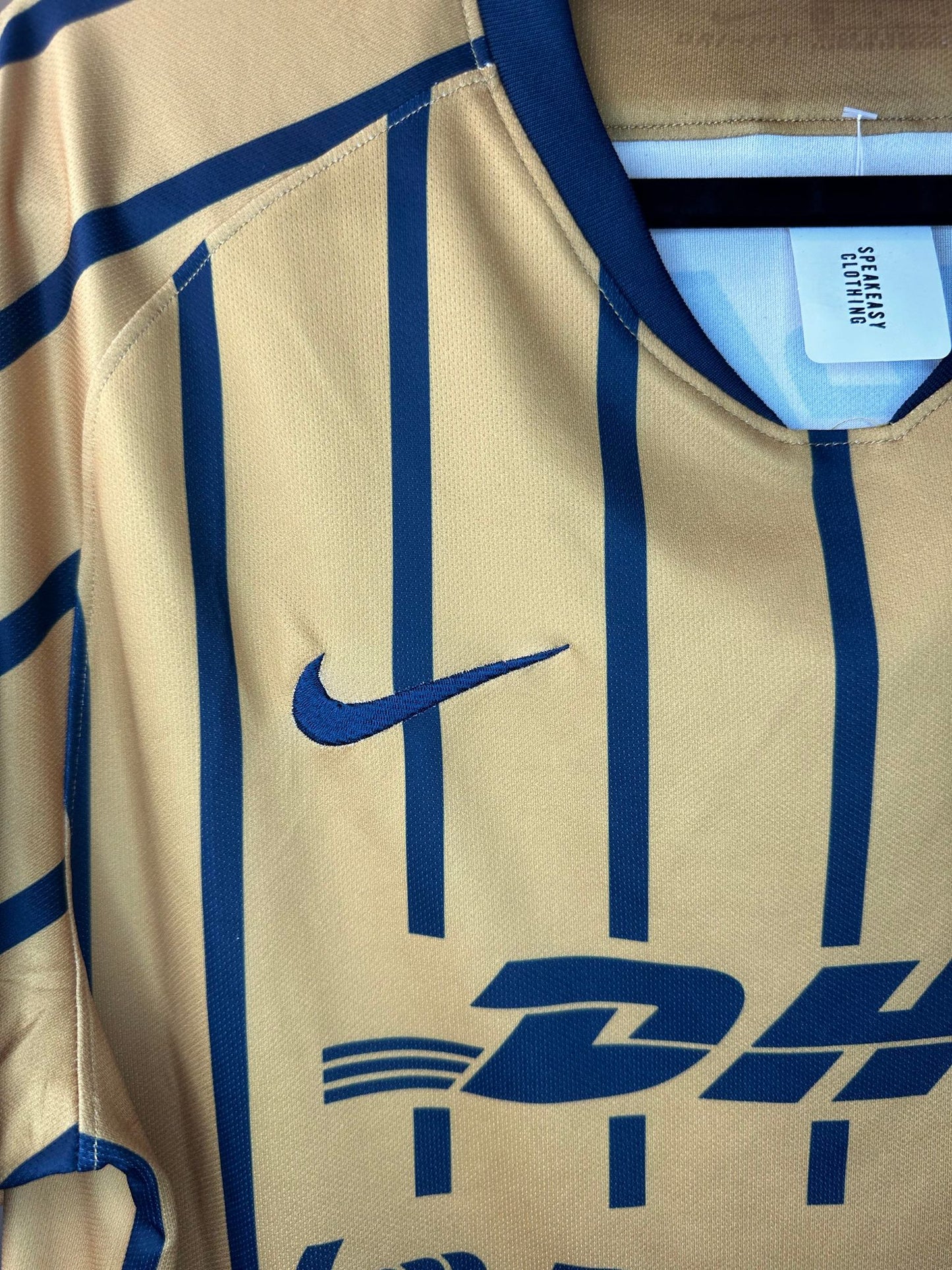 Nike x Pumas UNAM FC x Banca Mifel x Gold Navy Soccer Football Kit Jersey - L (Faded Tag)