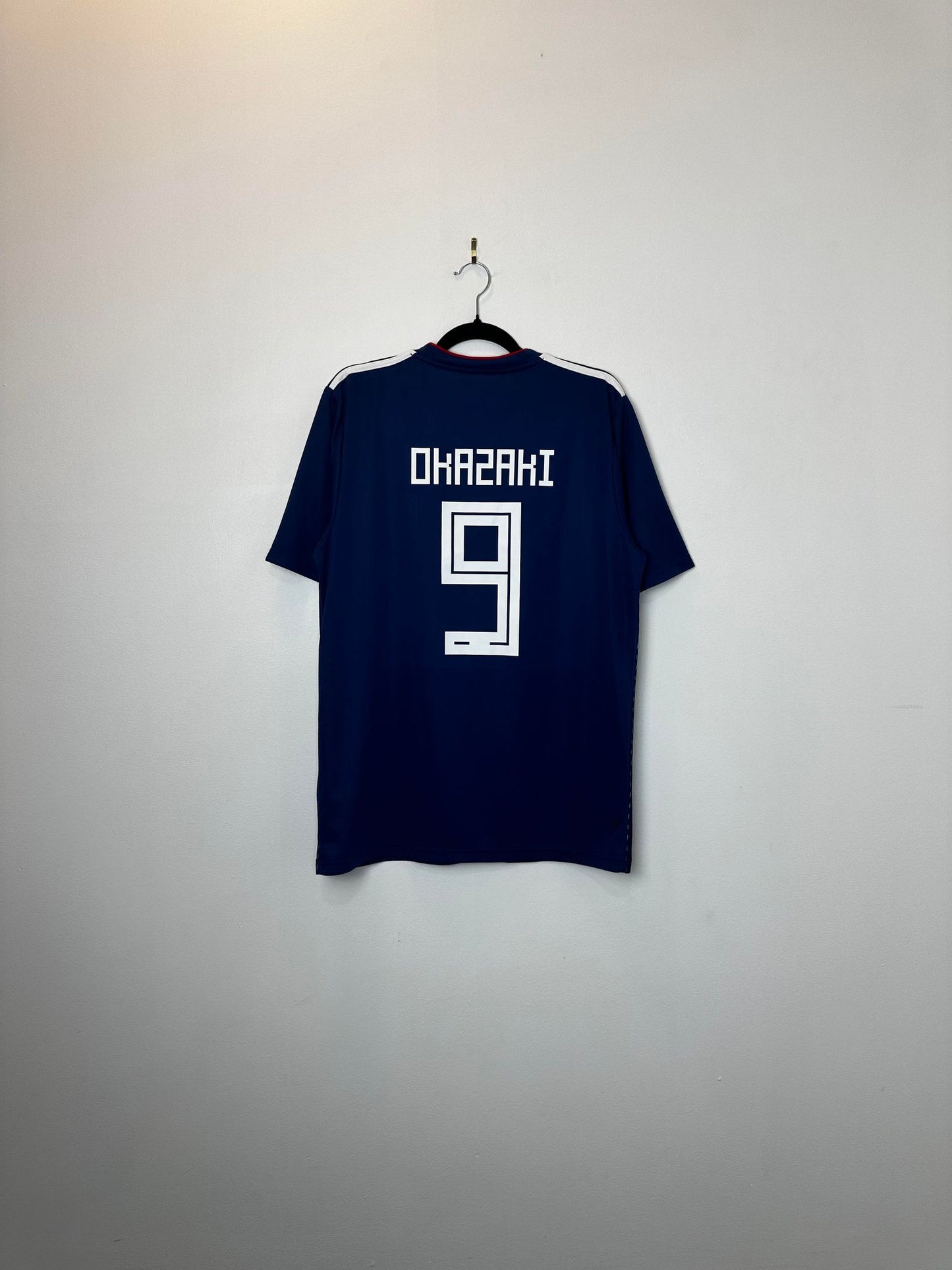 Adidas x Japan National Football Team x Shinji Okazaki x Navy Soccer Football Kit Jersey - L (Faded Tag)