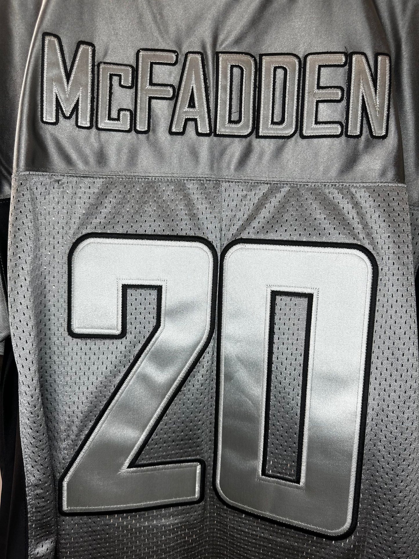 Nike x NFL x Oakland Raiders x Darren McFadden x Grey Football Jersey - 48 (L/XL)