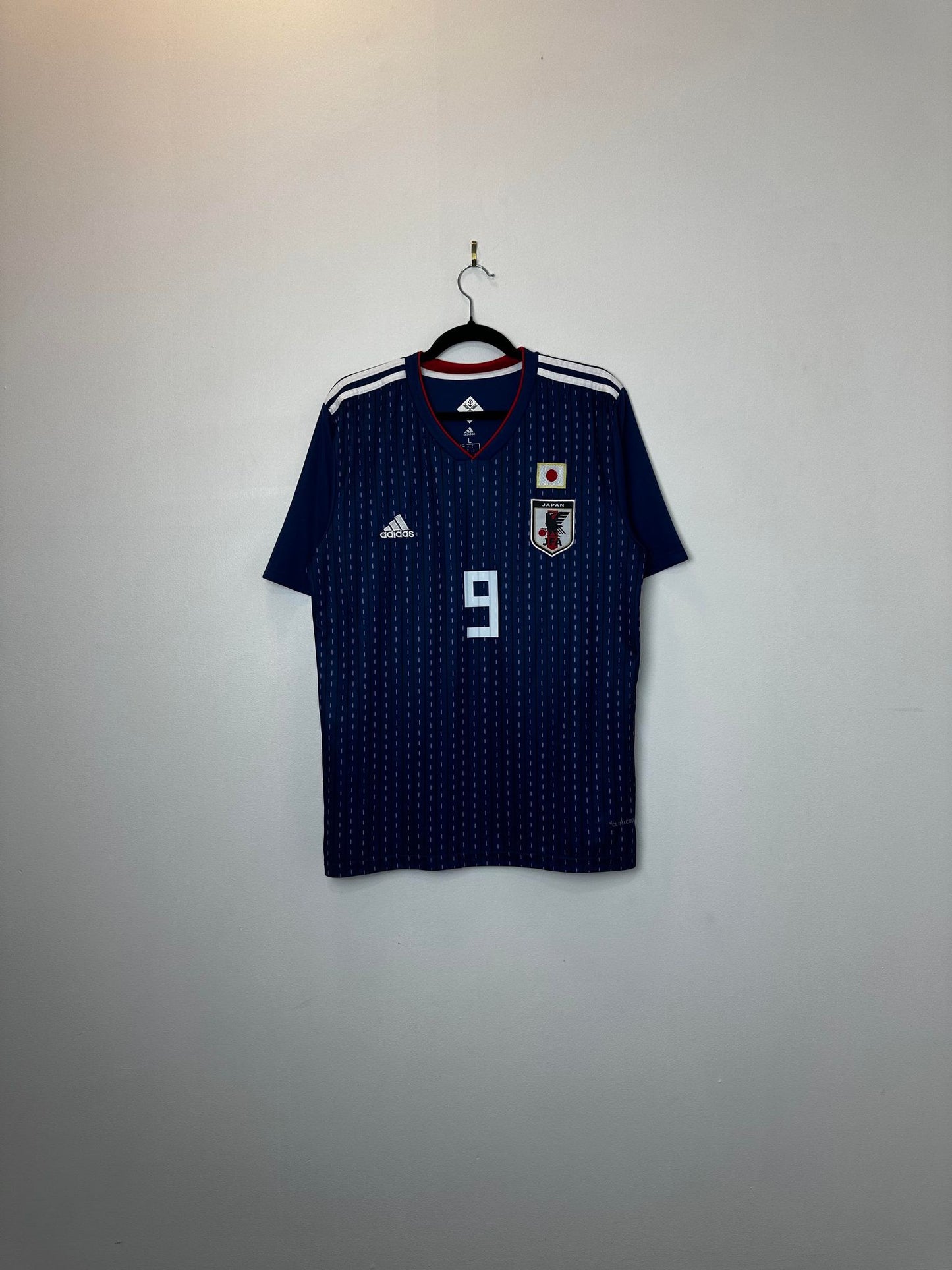 Adidas x Japan National Football Team x Shinji Okazaki x Navy Soccer Football Kit Jersey - L (Faded Tag)