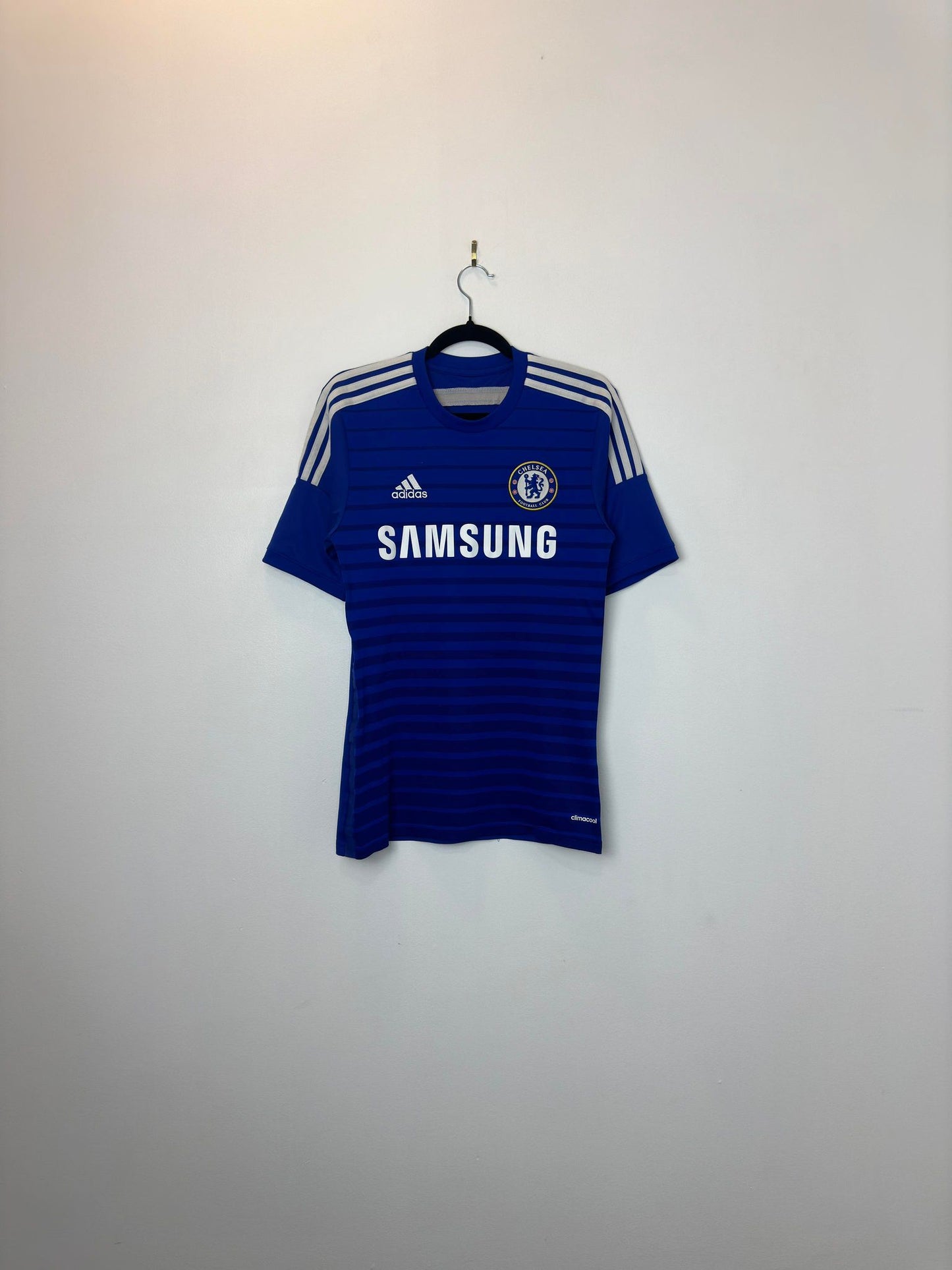 Adidas x Chelsea FC x Samsung x Blue Stripe Soccer Football Kit Jersey - S