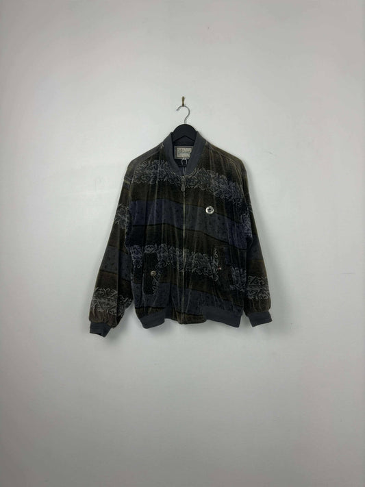 VTG x Huang Daying x AOP Print Light Bomber Style Jacket - XL