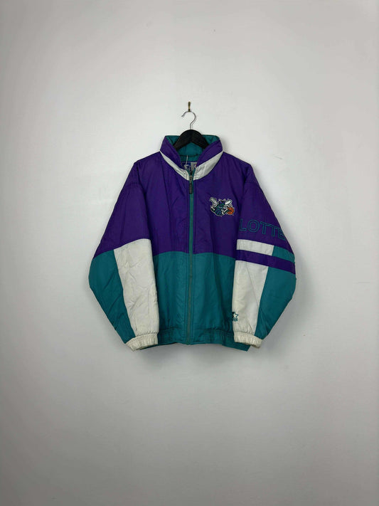 VTG x NBA x Starter x Charlotte Hornets x Full Zip Heavy Insulated Jacket - S