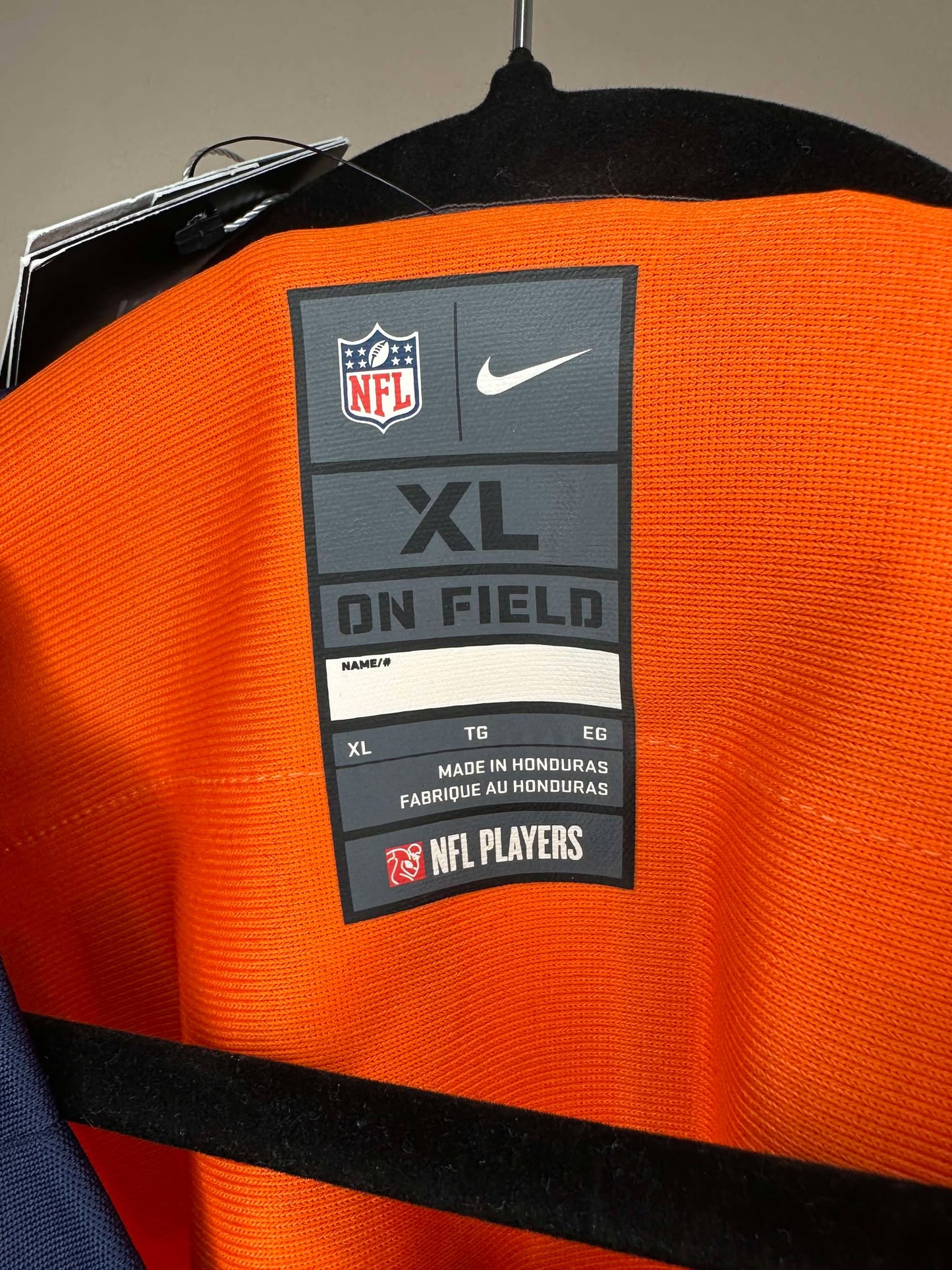 BNWT x Nike x NFL x Denver Broncos x Russell Wilson x Orange Football Jersey - XL