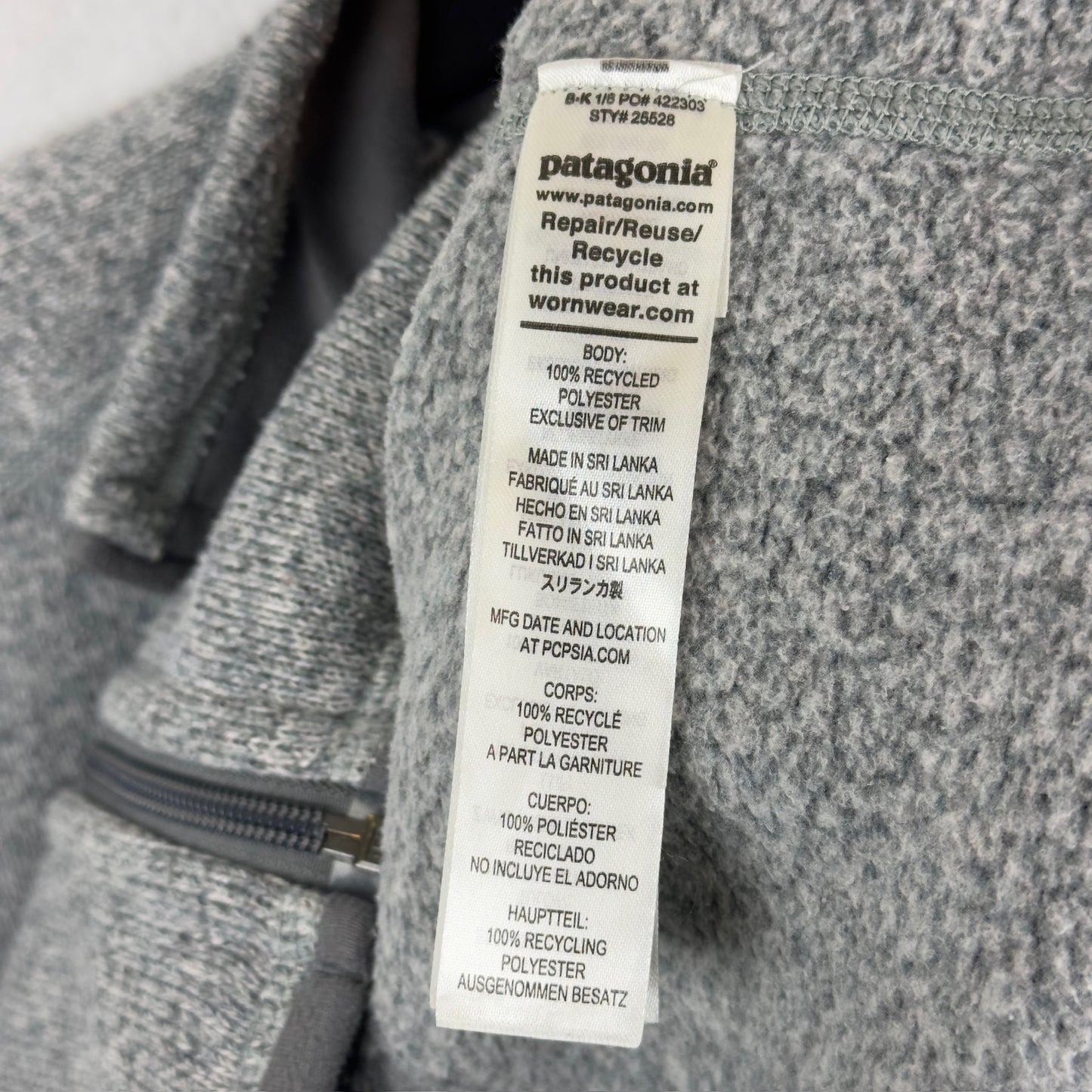 Patagonia Full Zip Fleece Light Jacket