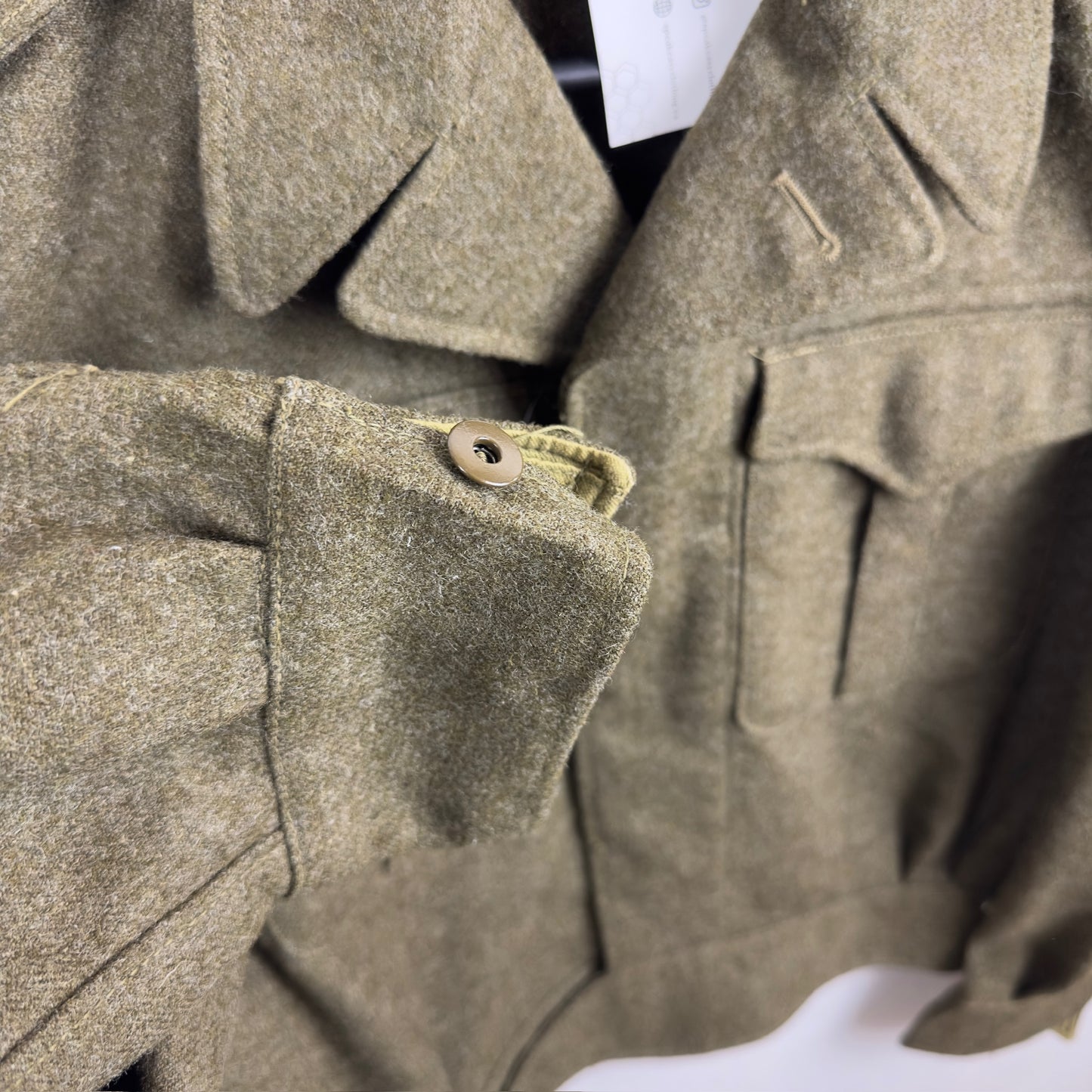 1950's Canadian Army Battle Dress Master Craft Uniform Olive Green Jacket