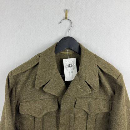 1950's Canadian Army Battle Dress Master Craft Uniform Olive Green Jacket