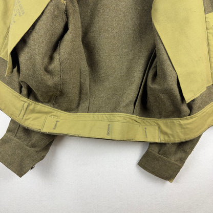 1950's Canadian Army Battle Dress Master Craft Uniform Olive Green Jacket