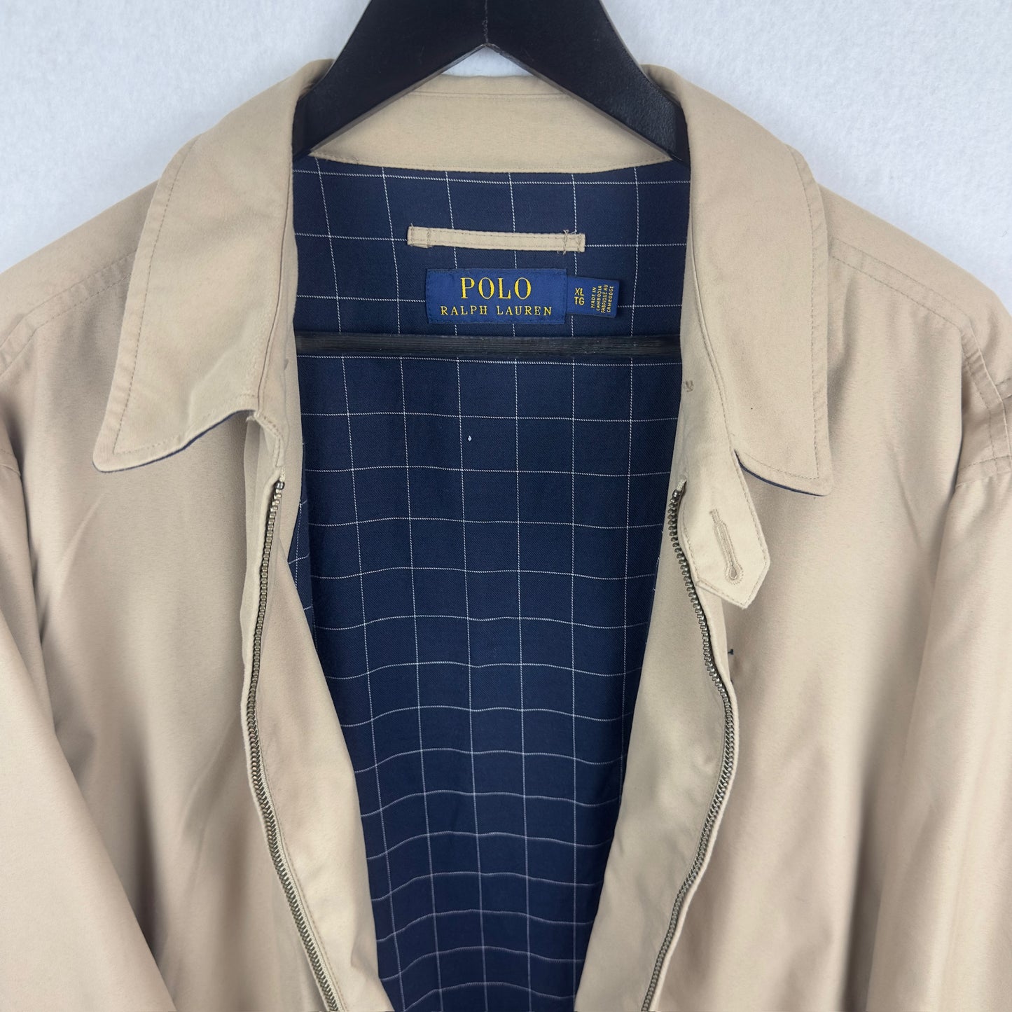 Polo Ralph Lauren Tan Lined Harrington Jacket