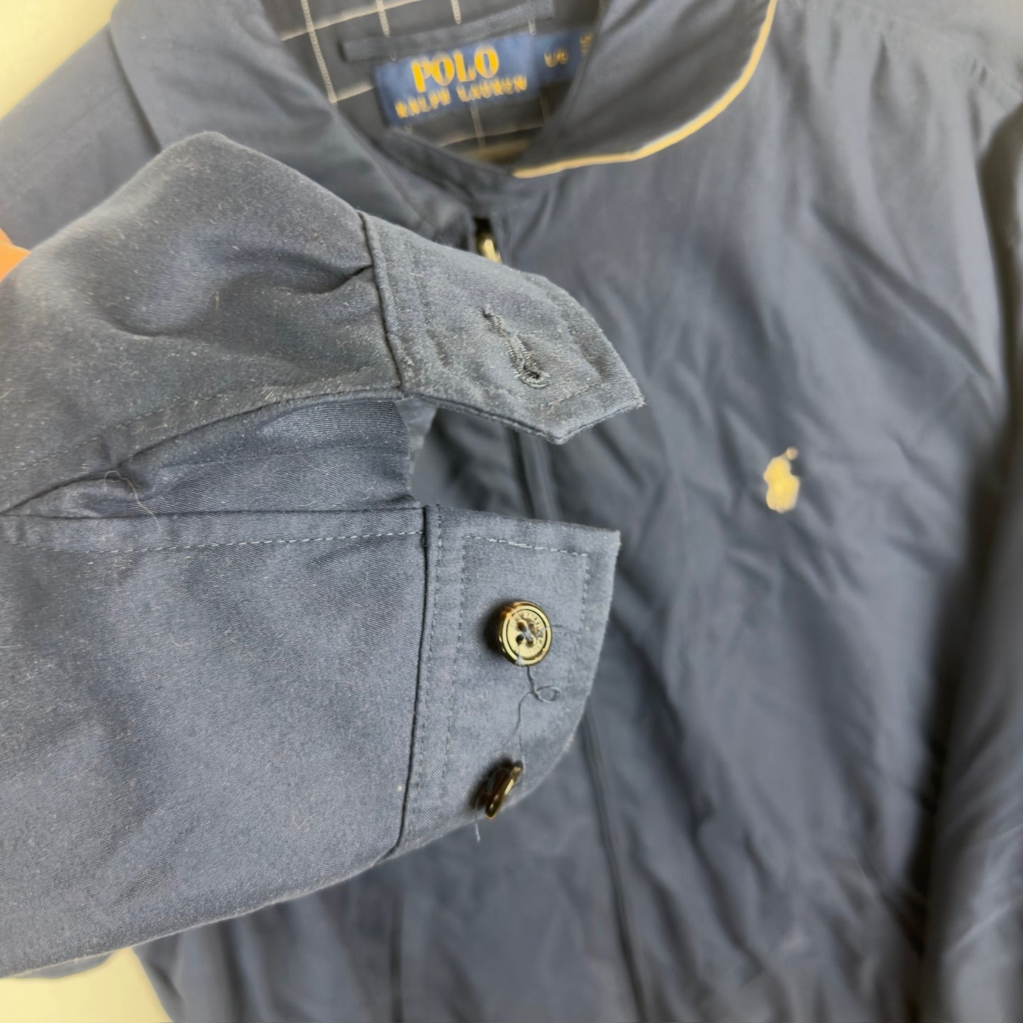 Polo Ralph Lauren Navy Lined Harrington Jacket