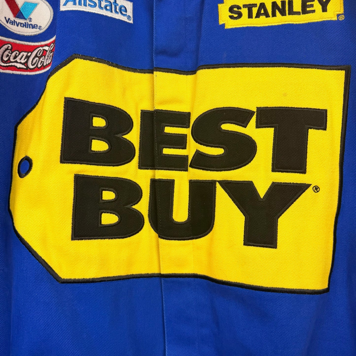 Vintage Chase Nascar Best Buy Button Down Racing Jacket