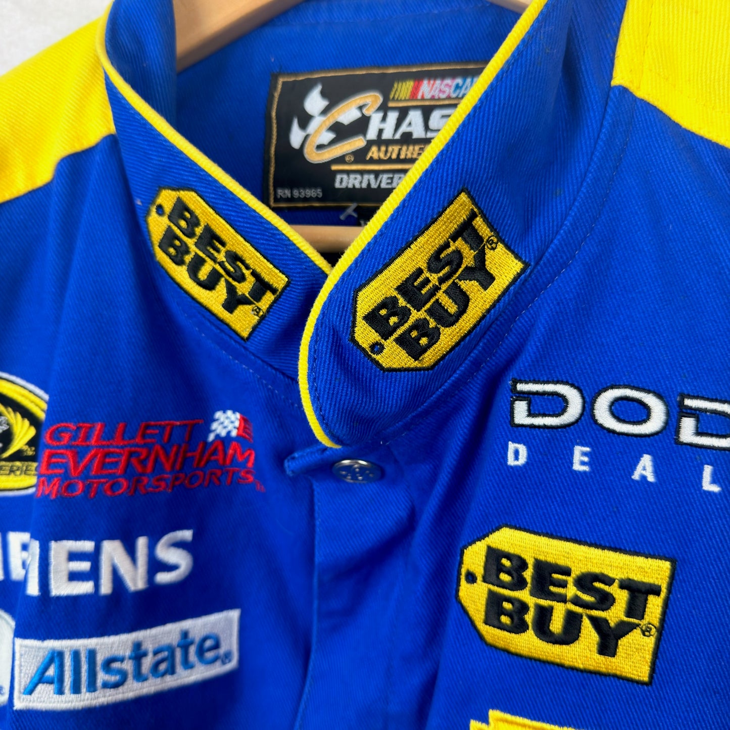 Vintage Chase Nascar Best Buy Button Down Racing Jacket