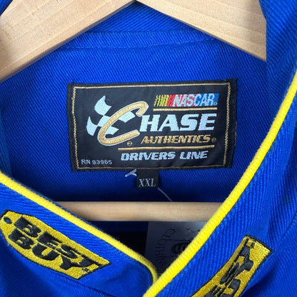 Vintage Chase Nascar Best Buy Button Down Racing Jacket