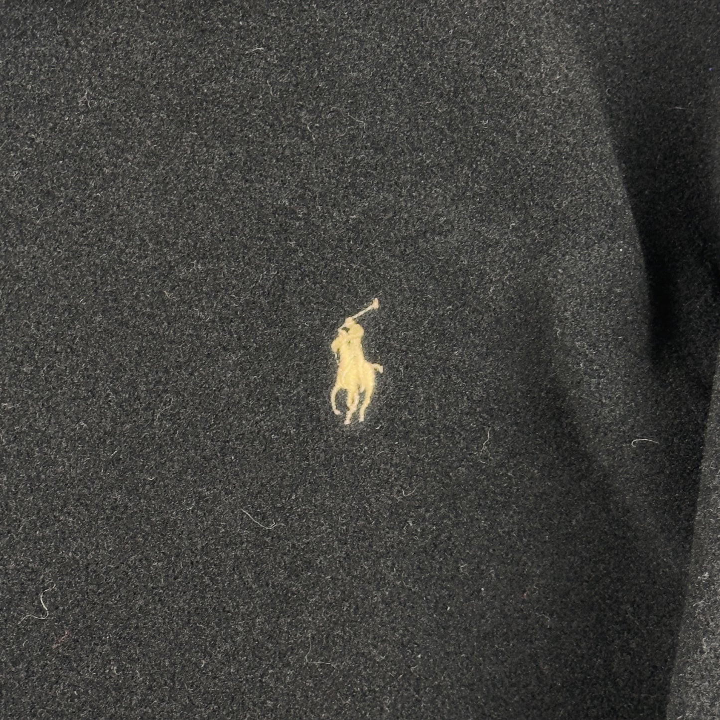 Vintage Polo Ralph Lauren Fleece Material Full Zip Black Jacket