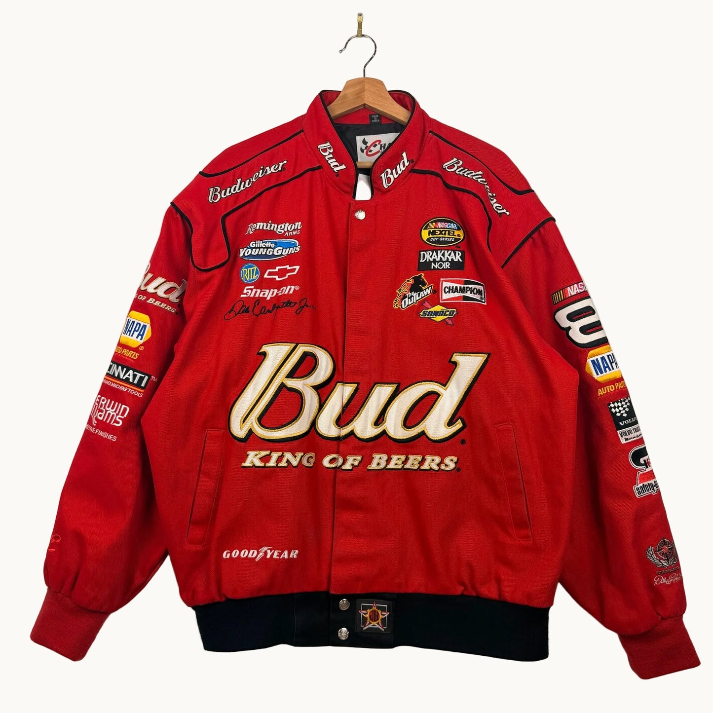 Vintage Chase Authentics BUD King of Beers Dale Earnhardt Jr. Racing Jacket
