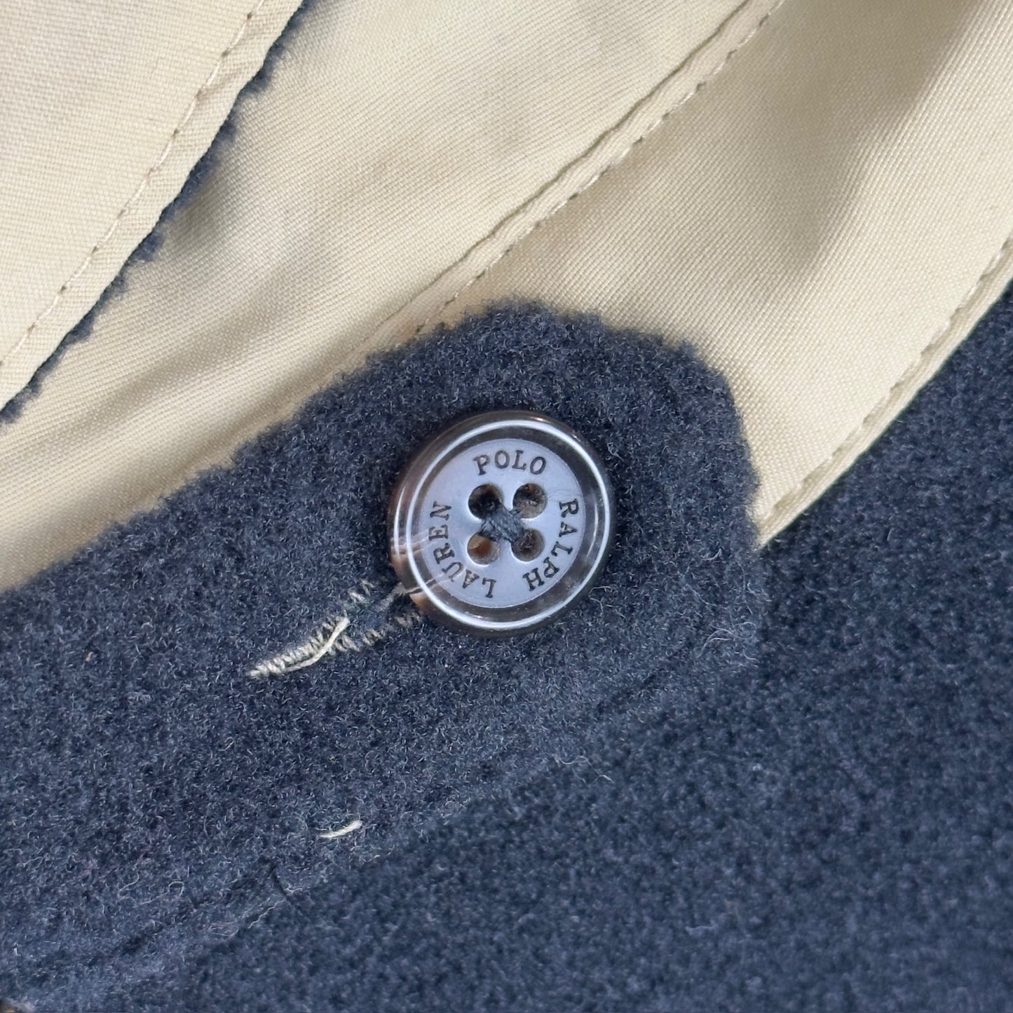 Vintage Polo Ralph Lauren Fleece Material Full Zip Black Jacket