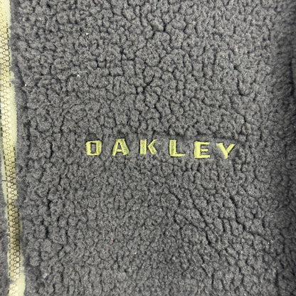 Oakley Green Lined Sherpa Fleece Full Zip Black Jacket