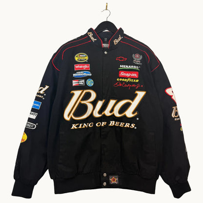 Vintage Chase Authentics by JH Budweiser BUD King of Beers Dale Jr. Racing Jacket