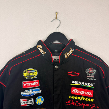 Vintage Chase Authentics by JH Budweiser BUD King of Beers Dale Jr. Racing Jacket
