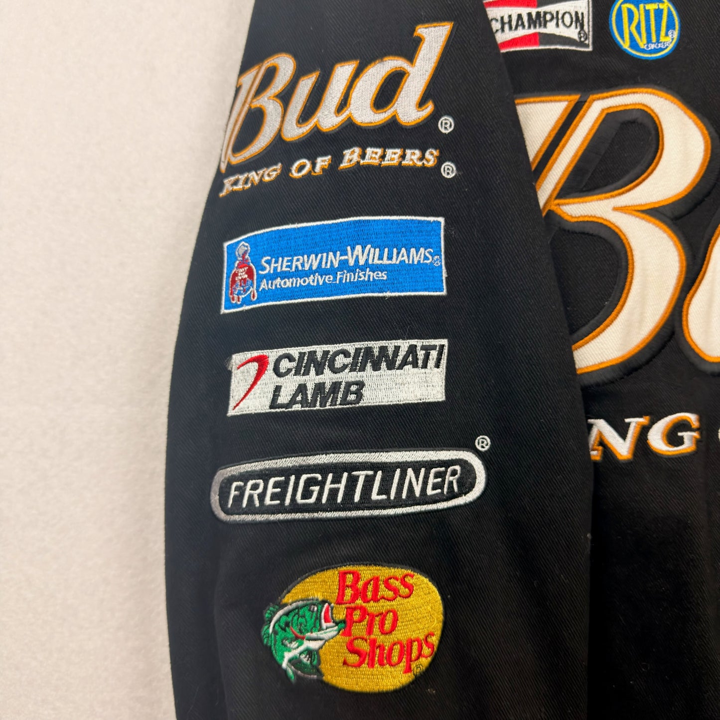 Vintage Chase Authentics by JH Budweiser BUD King of Beers Dale Jr. Racing Jacket