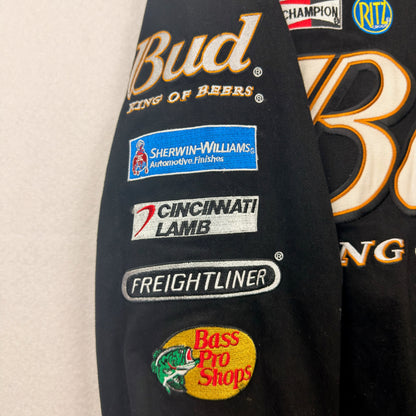 Vintage Chase Authentics by JH Budweiser BUD King of Beers Dale Jr. Racing Jacket