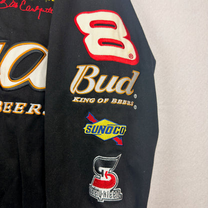 Vintage Chase Authentics by JH Budweiser BUD King of Beers Dale Jr. Racing Jacket