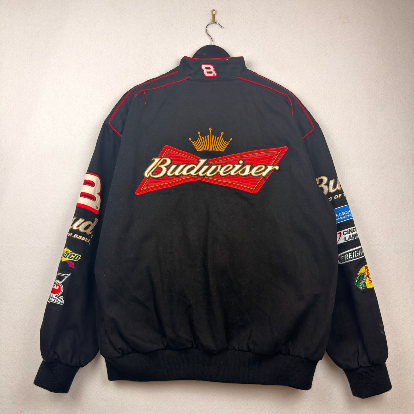 Vintage Chase Authentics by JH Budweiser BUD King of Beers Dale Jr. Racing Jacket