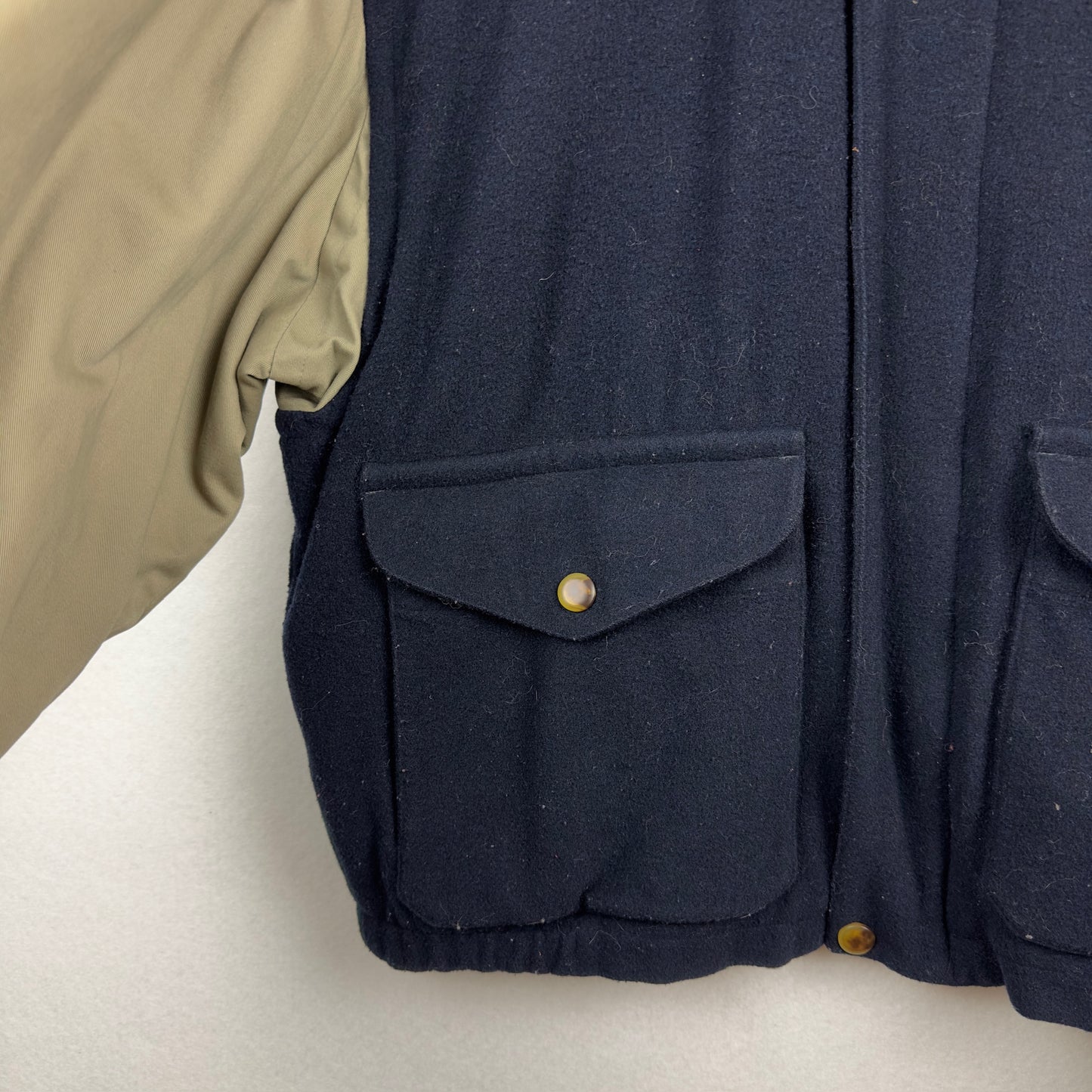 Vintage Nautica Fleece Insulated Button Down Jacket