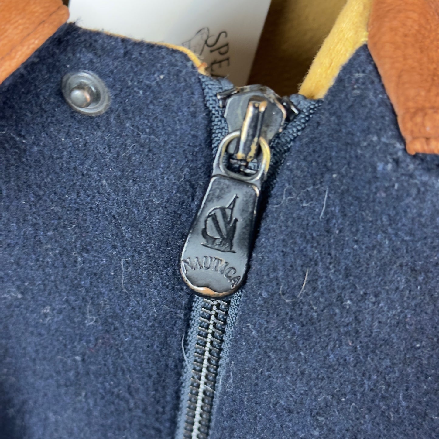 Vintage Nautica Fleece Insulated Button Down Jacket