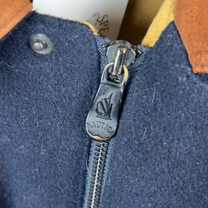 Vintage Nautica Fleece Insulated Button Down Jacket