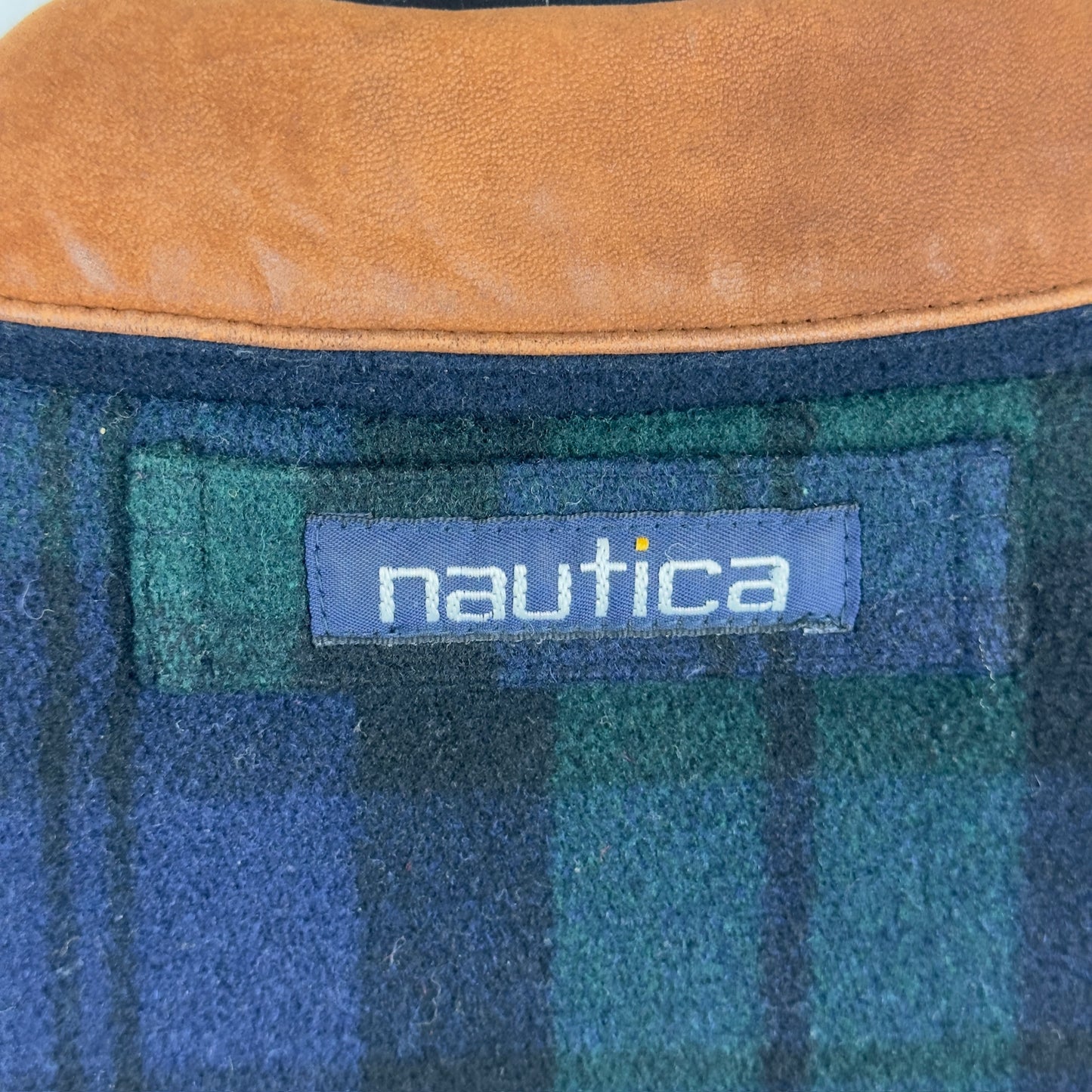 Vintage Nautica Fleece Insulated Button Down Jacket