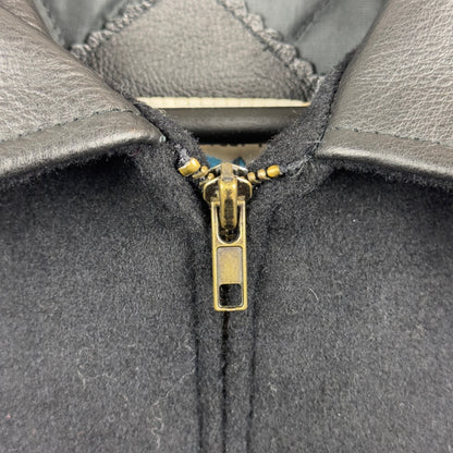 Vintage 1991 Planet Hollywood Edmonton Fleece Full Zip Black Jacket