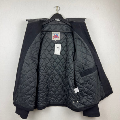 Vintage 1991 Planet Hollywood Edmonton Fleece Full Zip Black Jacket