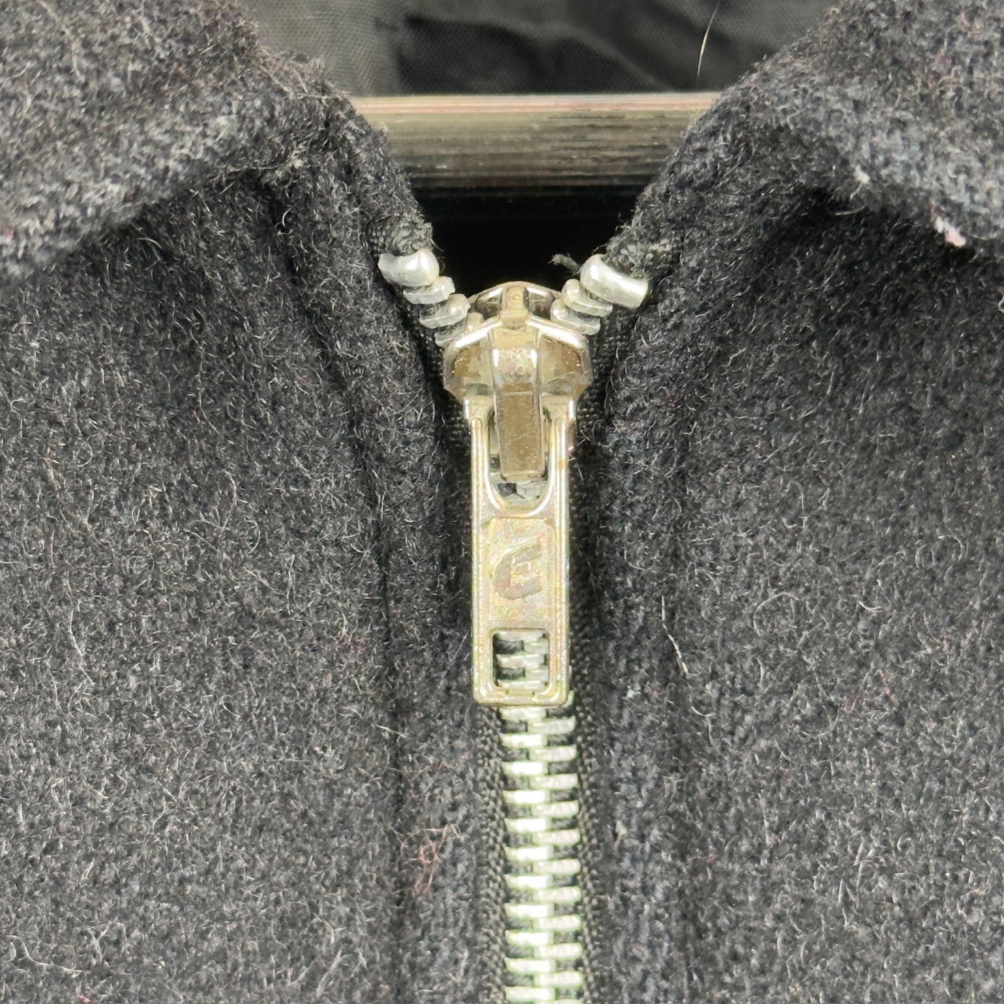 Vintage Indian Motorcycle Black Wool Light Jacket